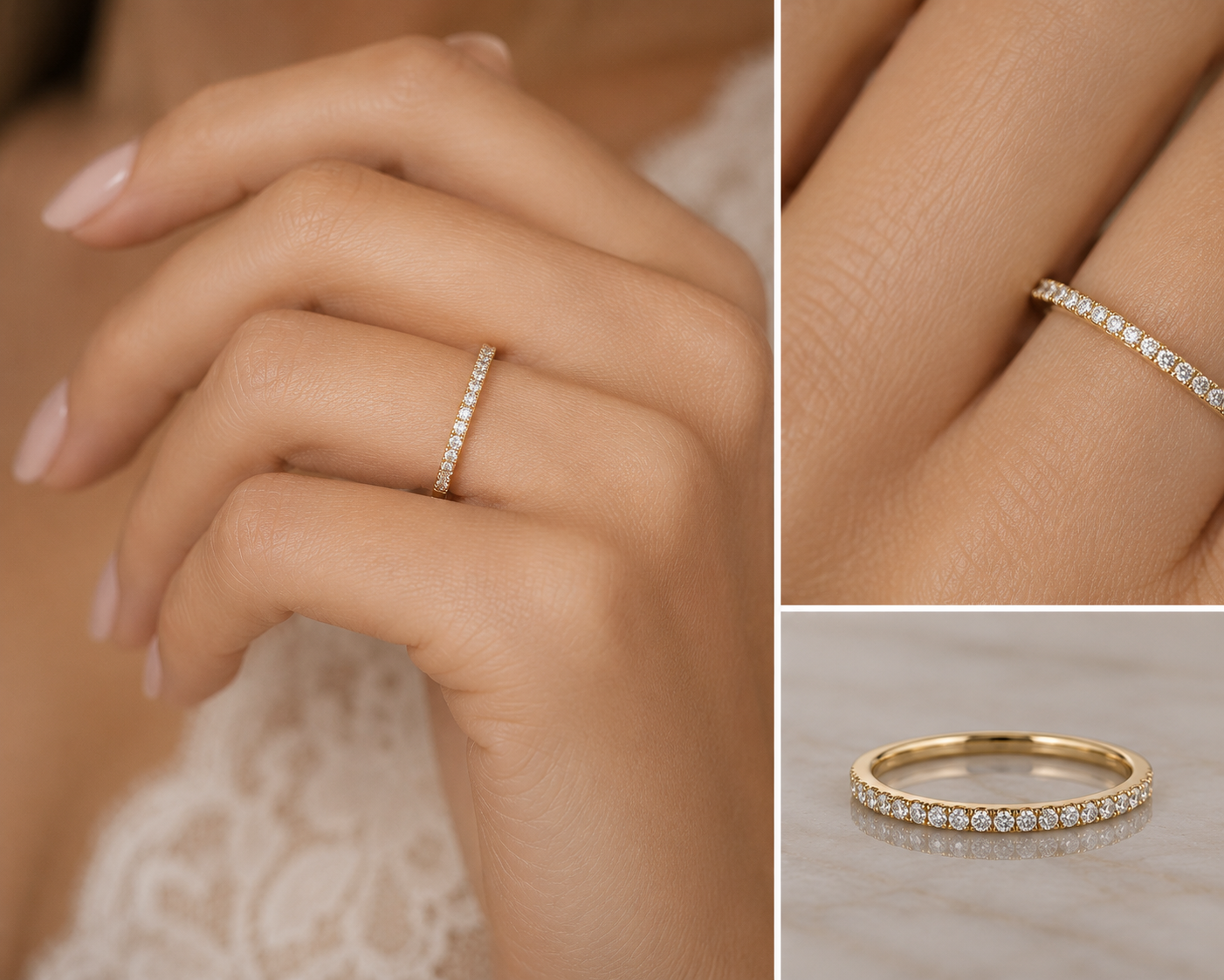 Pavé eternity band